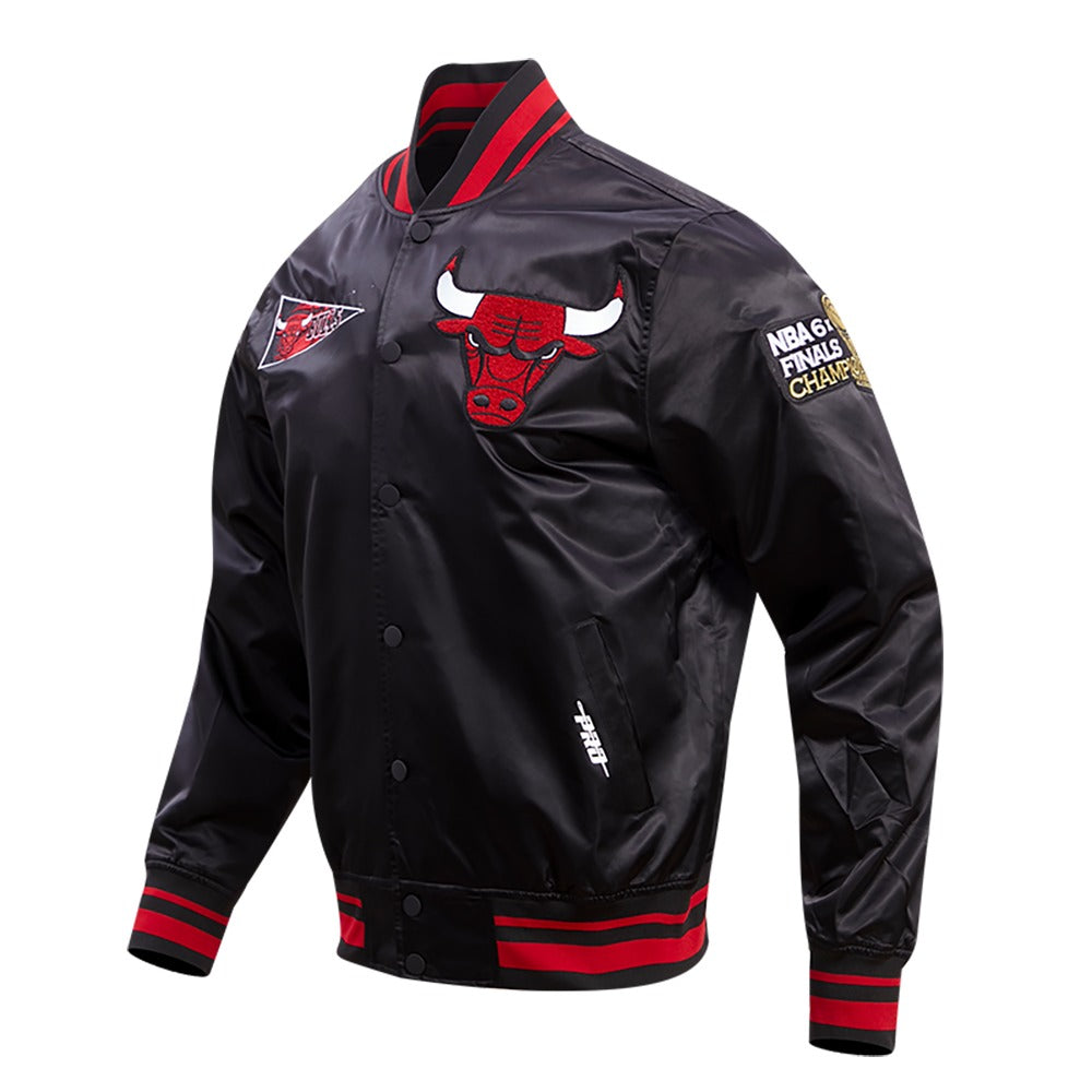 CHICAGO BULLS RETRO CLASSIC RIB SATIN JACKET