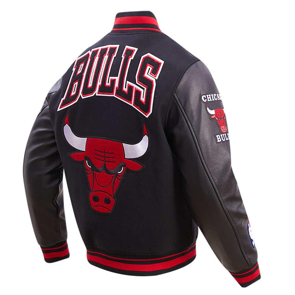 CHICAGO BULLS RETRO CLASSIC RIB WOOL VARSITY JACKET