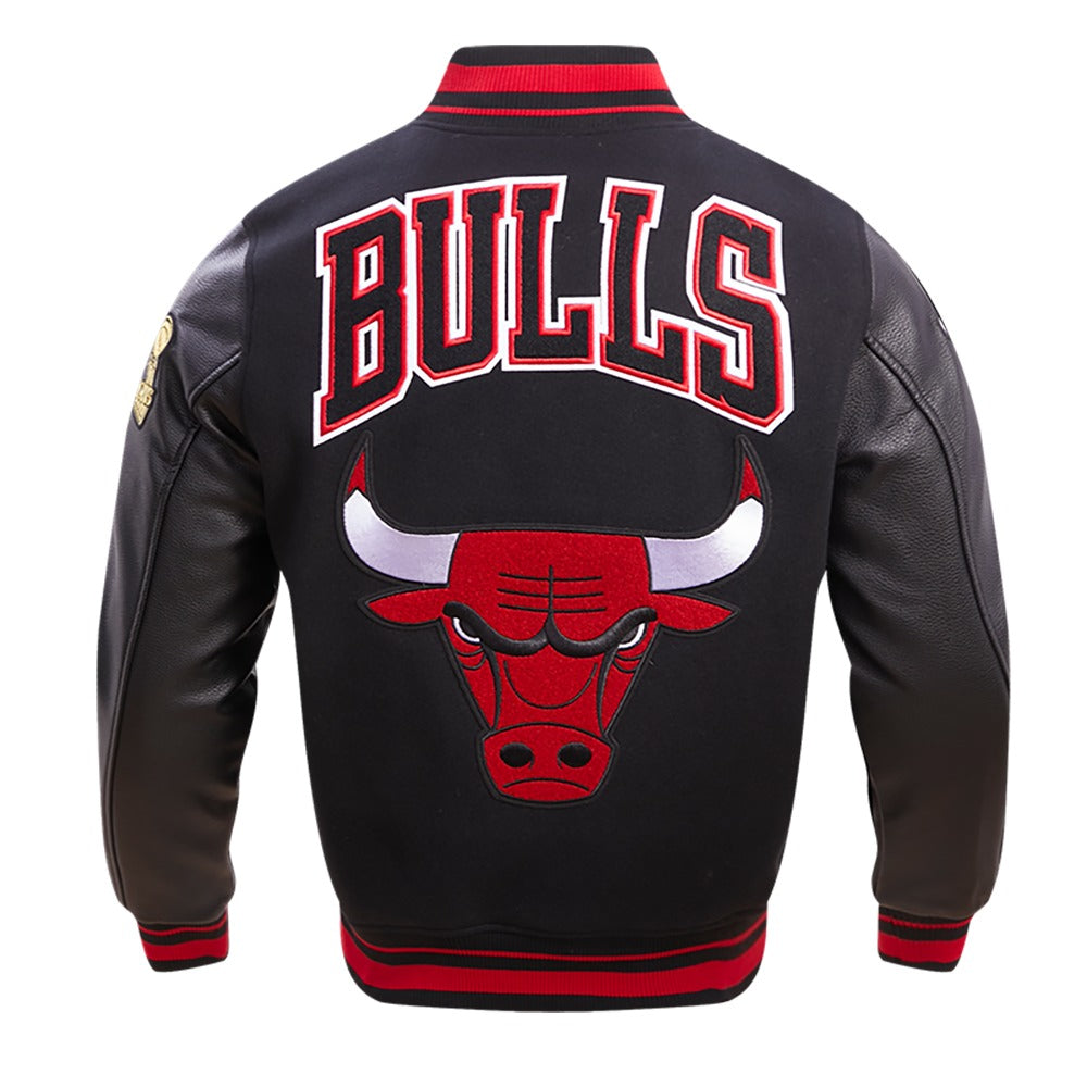 CHICAGO BULLS RETRO CLASSIC RIB WOOL VARSITY JACKET