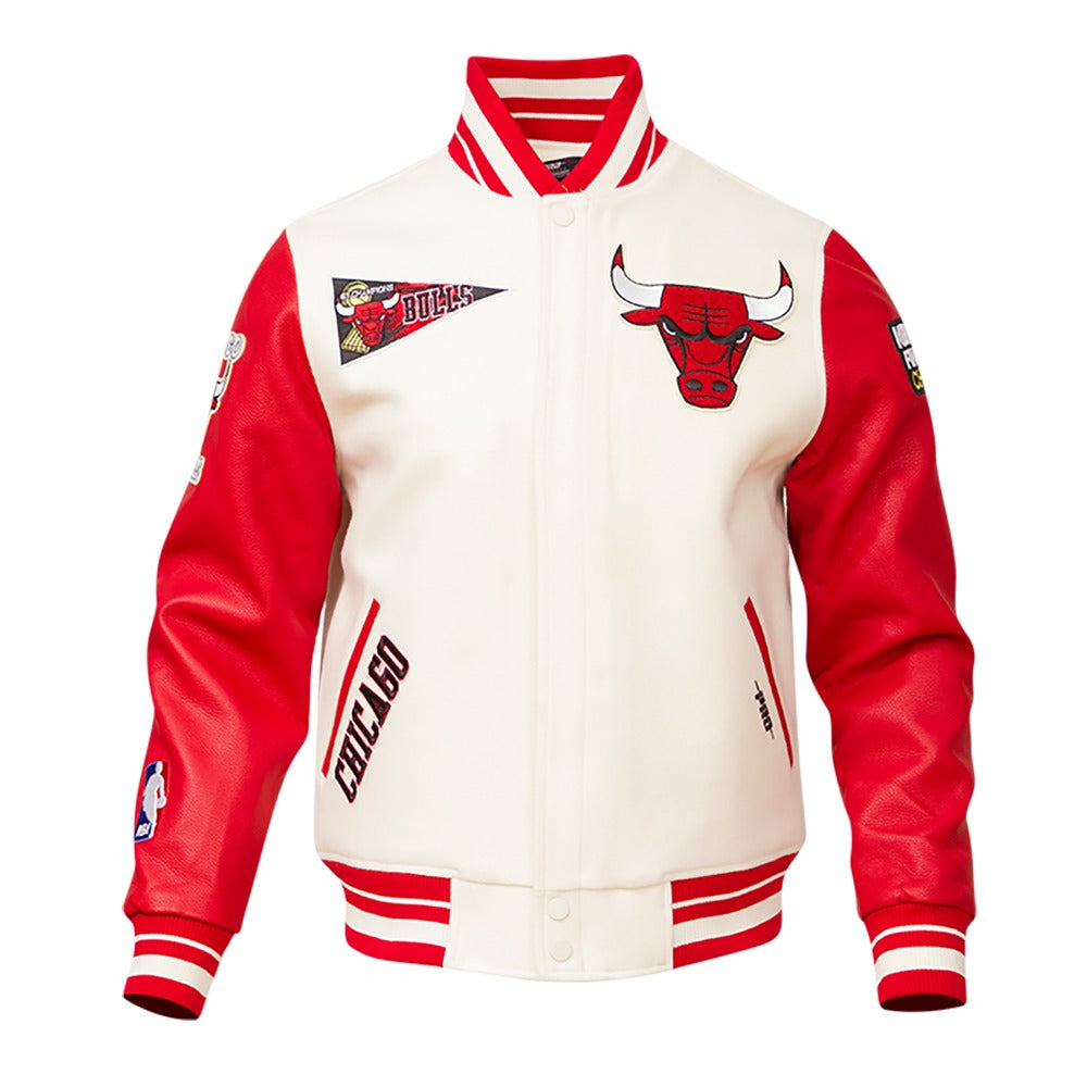 CHICAGO BULLS RETRO CLASSIC RIB WOOL VARSITY JACKET