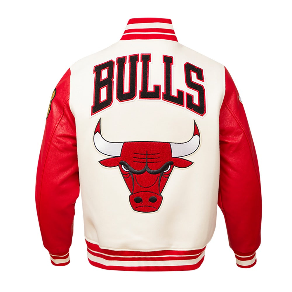 CHICAGO BULLS RETRO CLASSIC RIB WOOL VARSITY JACKET