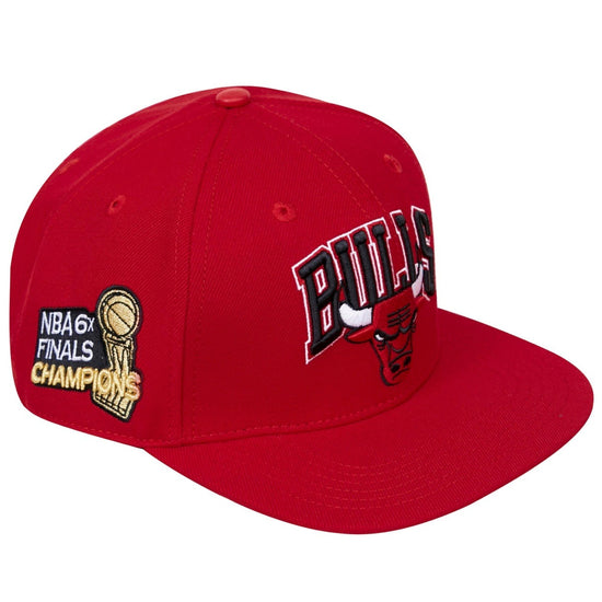 CHICAGO BULLS RETRO CLASSIC WORDMARK LOGO WOOL SNAPBACK HAT