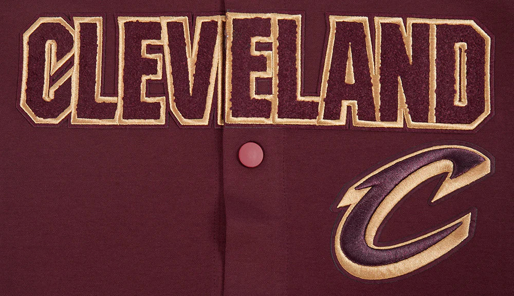 NBA CLEVELAND CAVALIERS CLASSIC MEN'S PRO SS DOUBLE KNIT JACKET