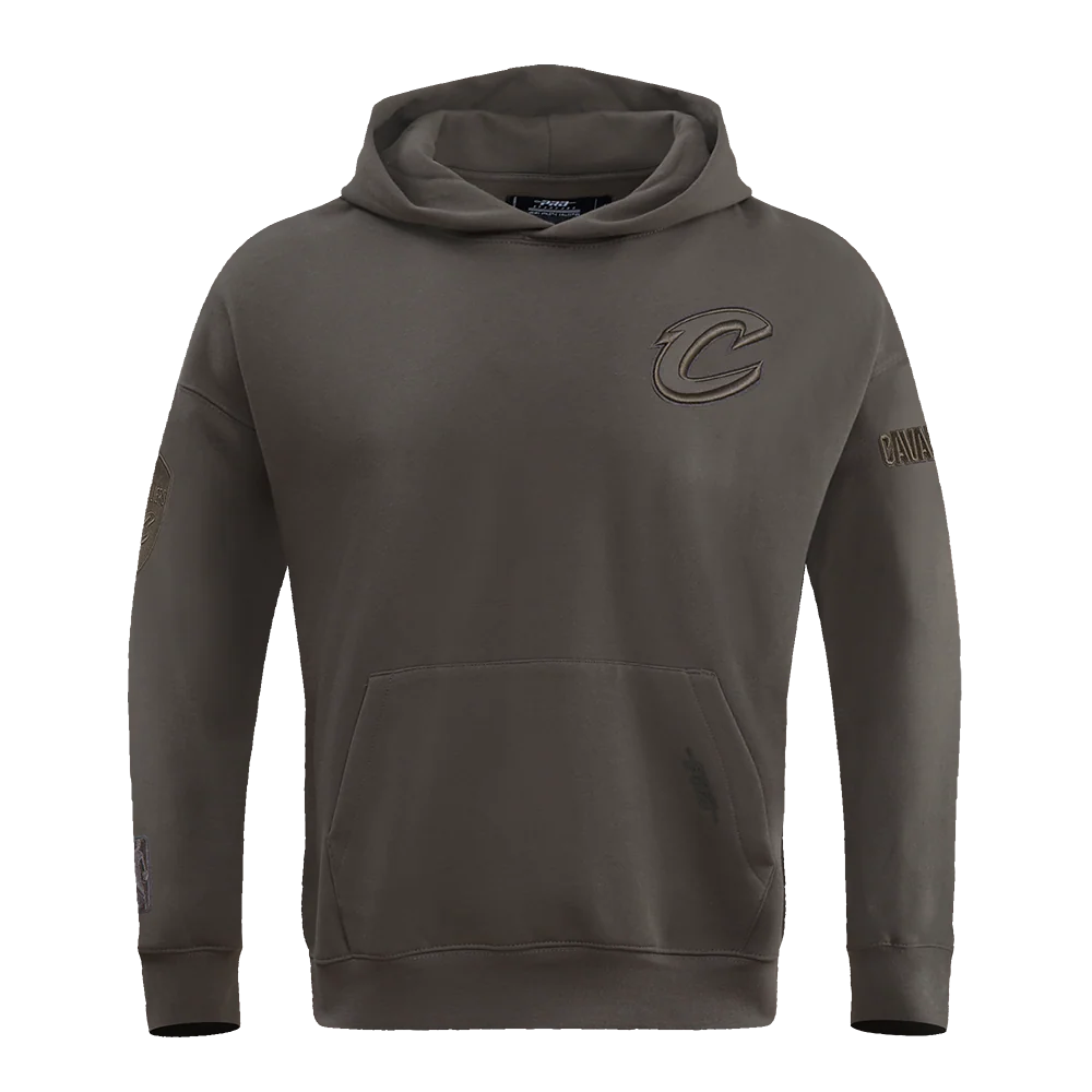 NBA CLEVELAND CAVALIERS NEUTRAL DROP SHOULDER MEN'S PULLOVER HOODIE