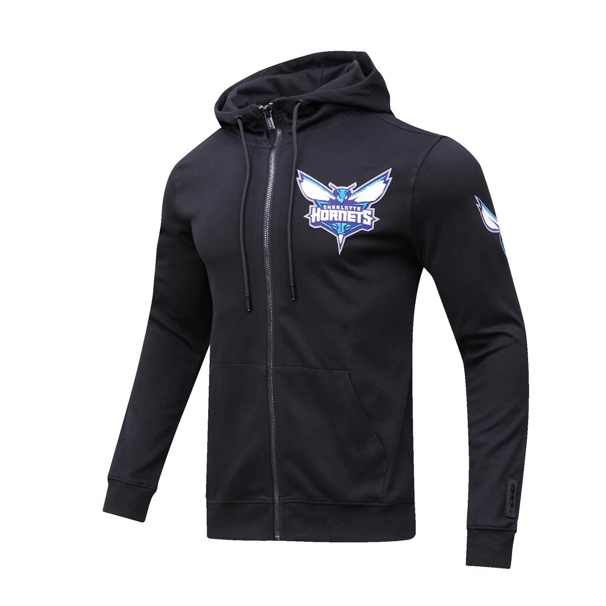 NBA CHARLOTTE HORNETS CLASSIC CHENILLE MEN'S FULL ZIP PULLOVER HOODIE