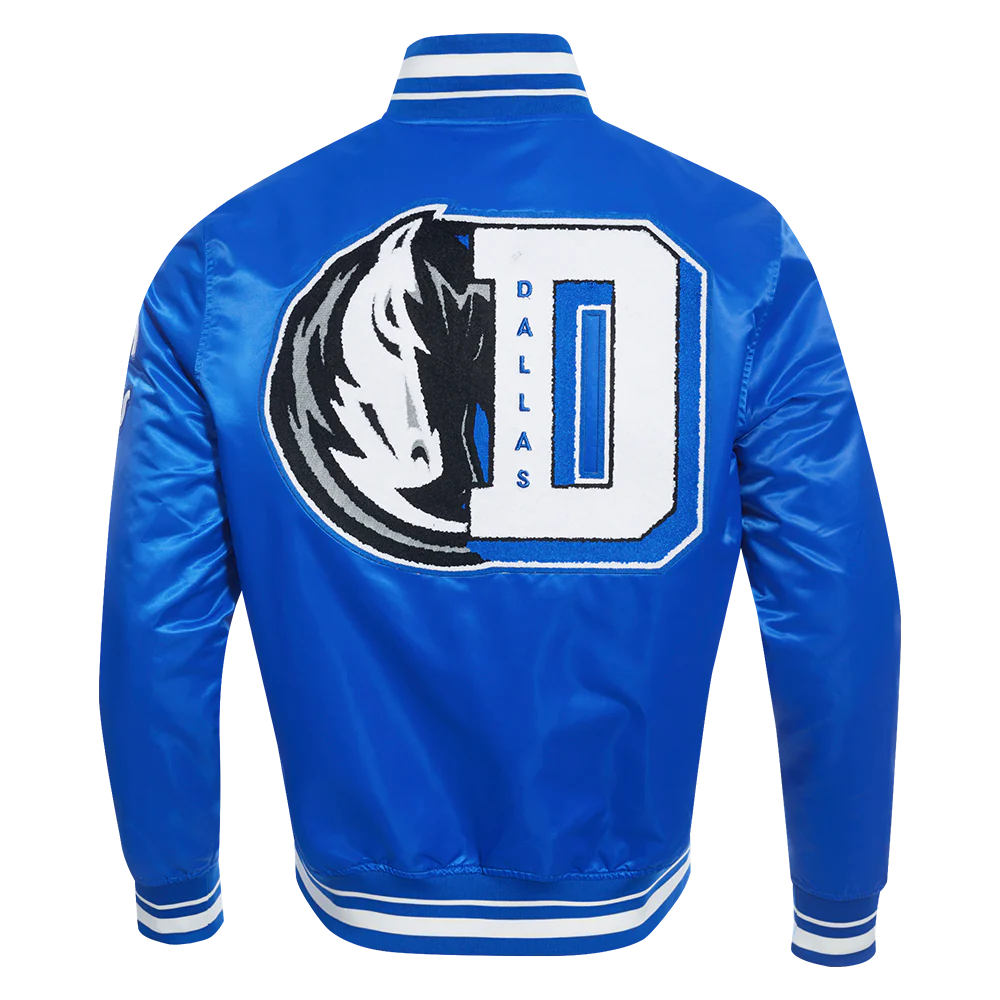 NBA DALLAS MAVERICKS MASHUP MEN'S RIB SATIN JACKET