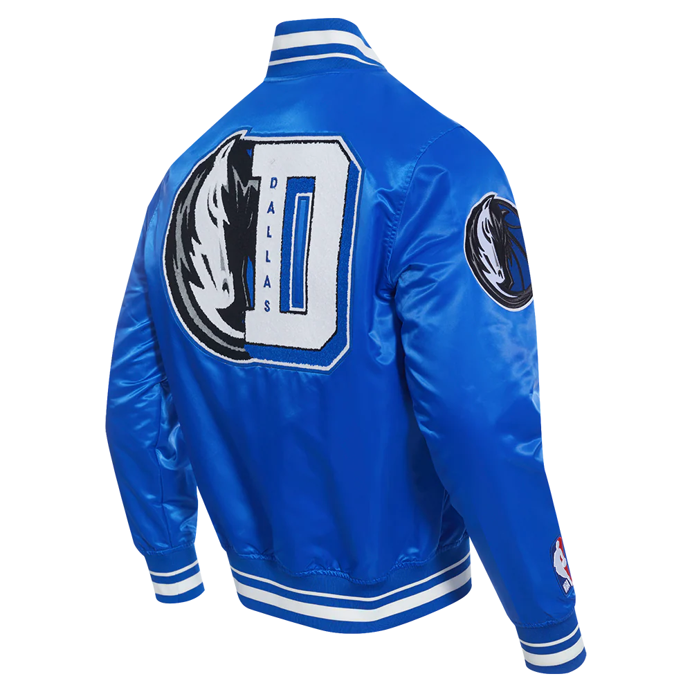 NBA DALLAS MAVERICKS MASHUP MEN'S RIB SATIN JACKET