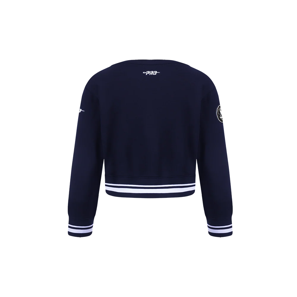 NBA DALLAS MAVERICKS RETRO CLASSIC TODDLER GIRLS RIB FLEECE CREWNECK