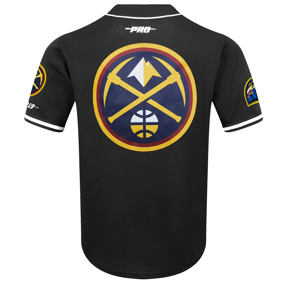 NBA DENVER NUGGETS NIKOLA JOKIC #15 CLASSIC PLAYER NAME AND NUMBER MEN'S MESH BUTTON DOWN SHIRT