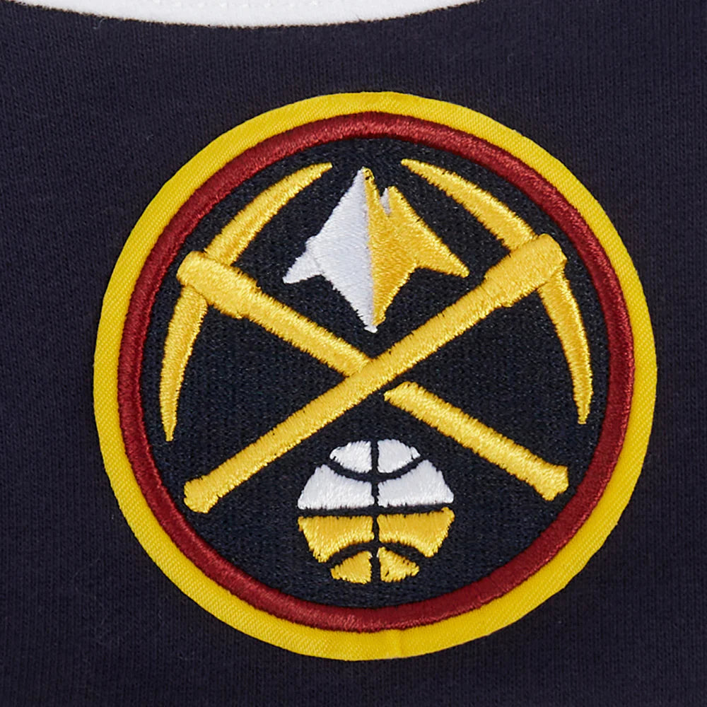 NBA DENVER NUGGETS NIKOLA JOKIC #15 CLASSIC MEN'S FLEECE COLORBLOCK PULLOVER HOODIE