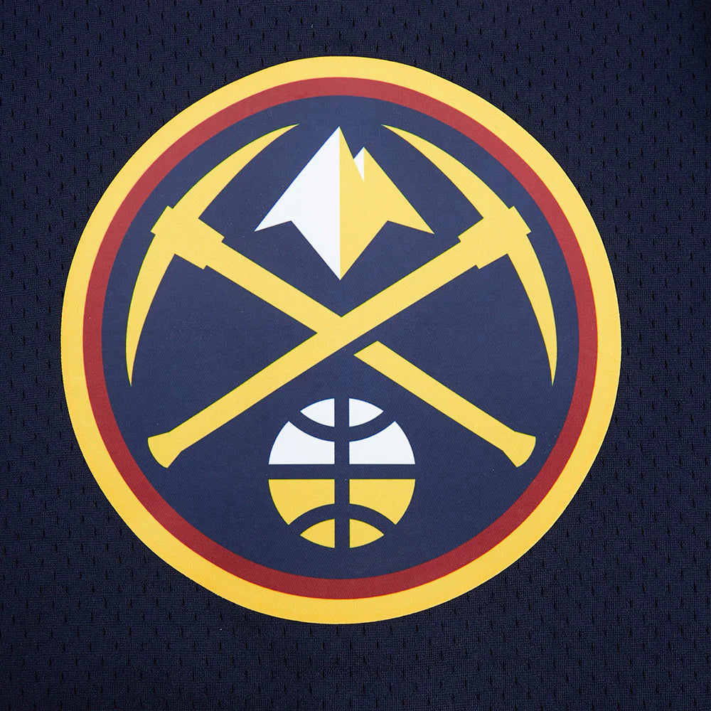 NBA DENVER NUGGETS NIKOLA JOKIC #15 CLASSIC PNN BIG BOY'S MESH BUTTON DOWN SHIRT