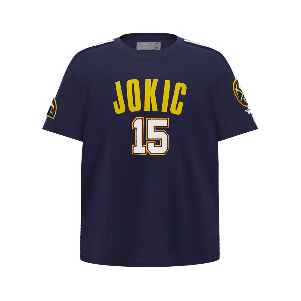 NBA DENVER NUGGETS NIKOLA JOKIC #15 CLASSIC PNN BIG BOY'S SS TAPING TEE