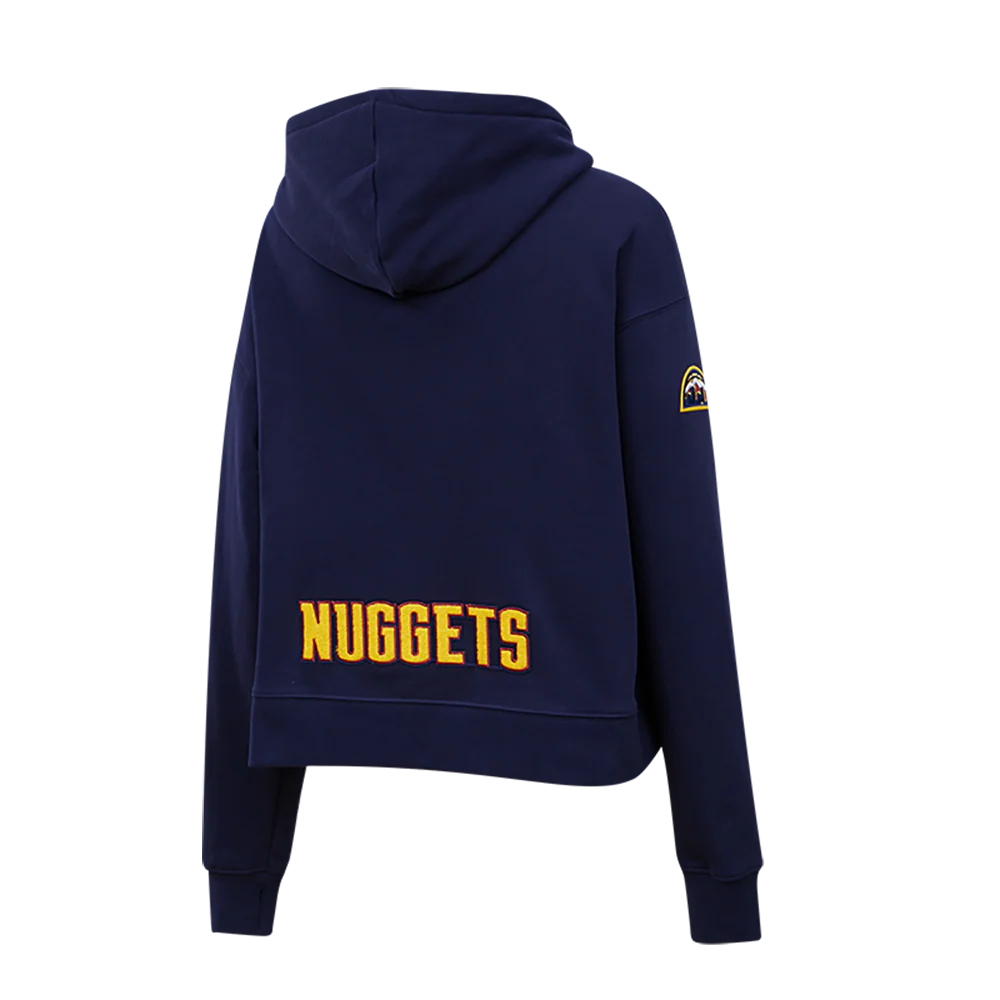 NBA DENVER NUGGETS CLASSIC WOMEN'S CROPPED PULLOVER HOODIE