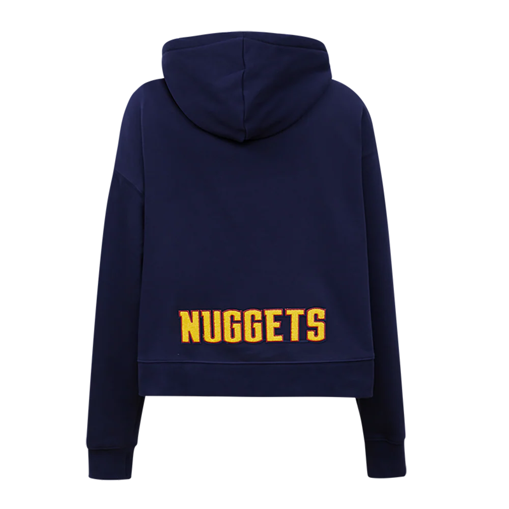 NBA DENVER NUGGETS CLASSIC WOMEN'S CROPPED PULLOVER HOODIE