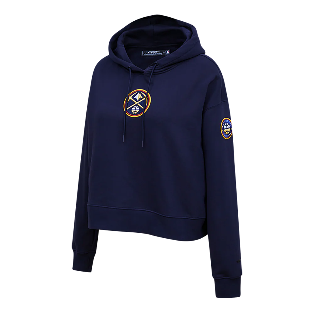 NBA DENVER NUGGETS CLASSIC WOMEN'S CROPPED PULLOVER HOODIE