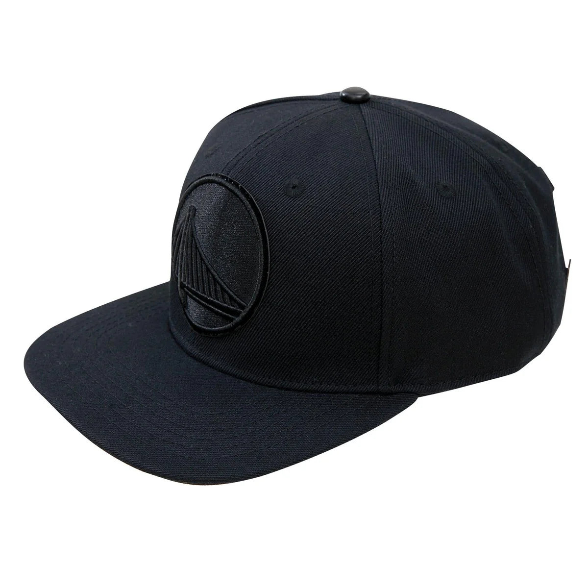 NBA GOLDEN STATE WARRIORS LOGO UNISEX SNAPBACK HAT TRIPLE BLACK