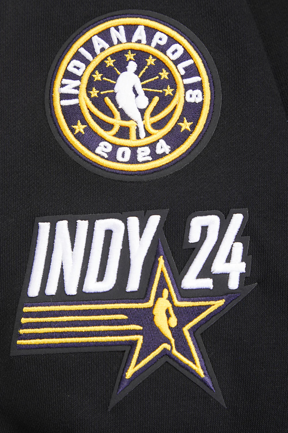 HBCU X NBA ALL STAR 2024 WOMEN'S RIB FLEECE CROPPED PULLOVER HOODIE