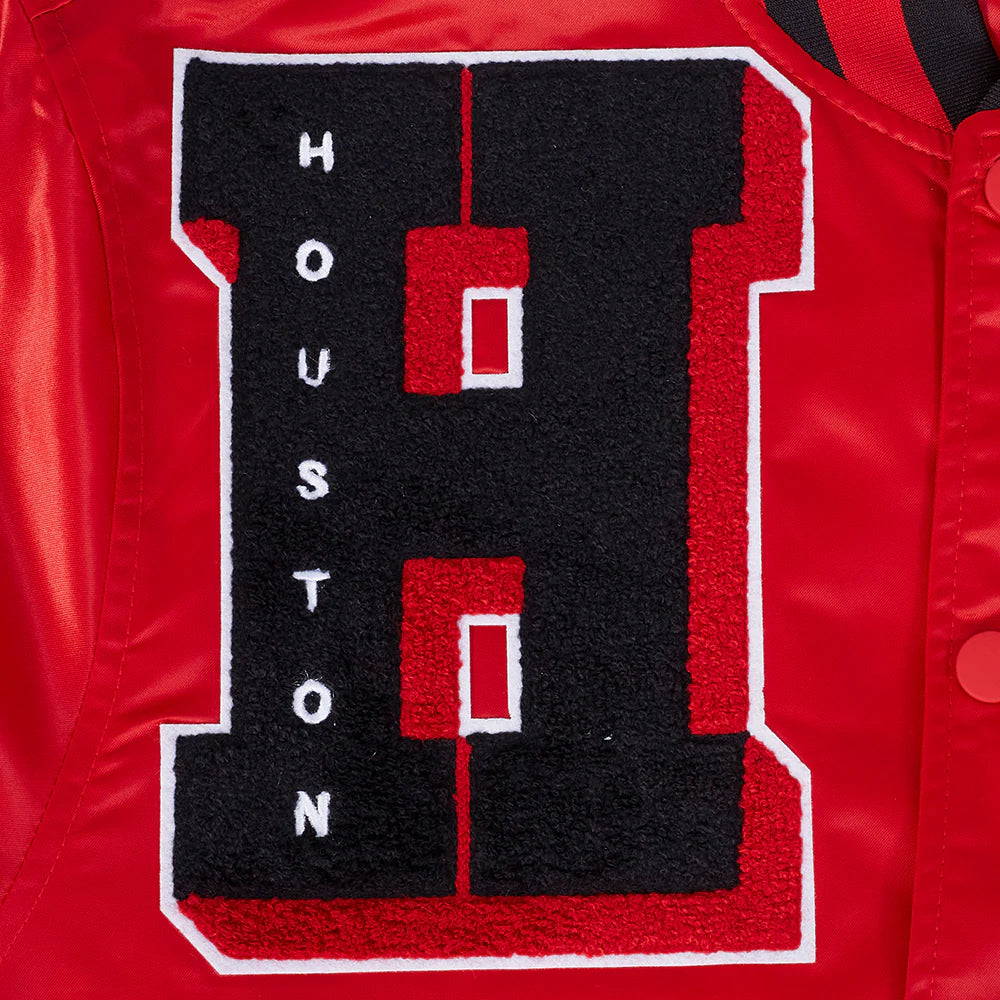 NBA HOUSTON ROCKETS MASHUP MEN'S RIB SATIN JACKET