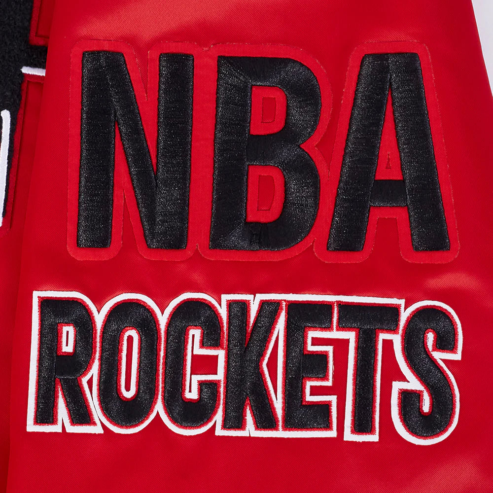 NBA HOUSTON ROCKETS MASHUP MEN'S RIB SATIN JACKET