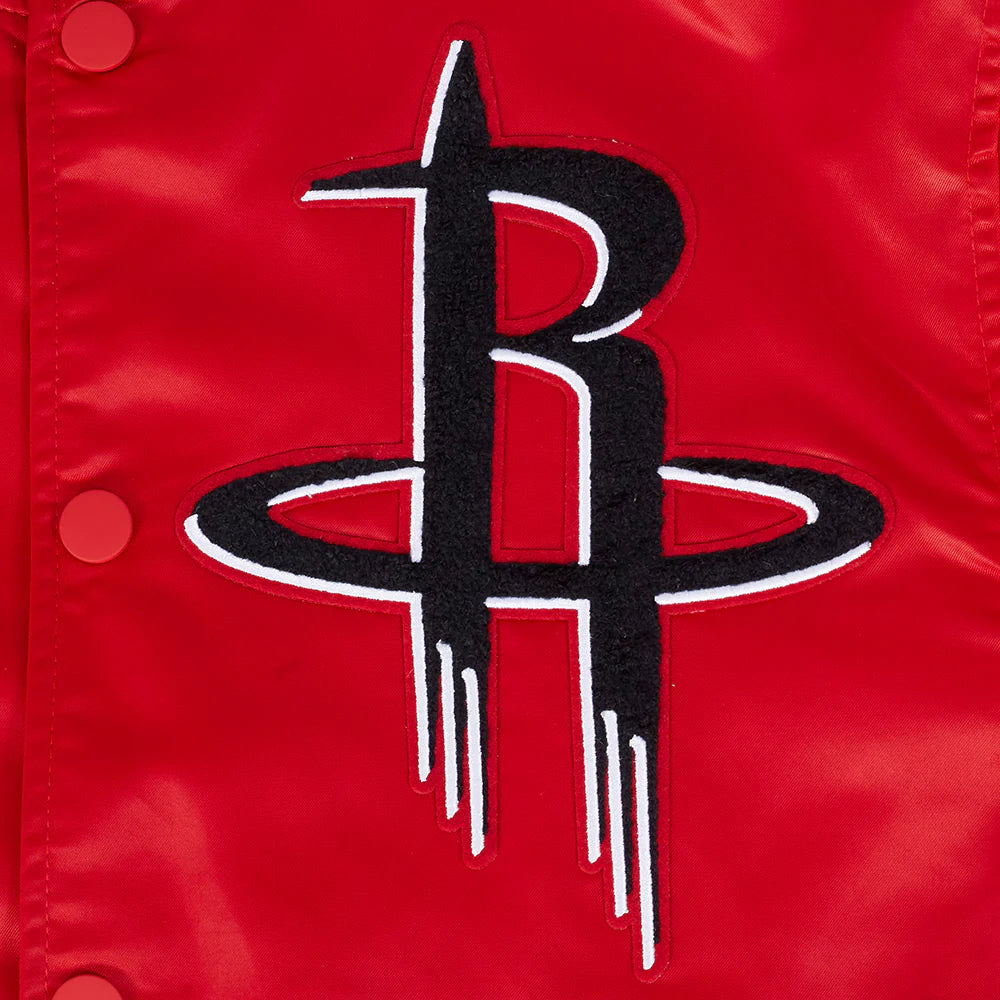 NBA HOUSTON ROCKETS MASHUP MEN'S RIB SATIN JACKET