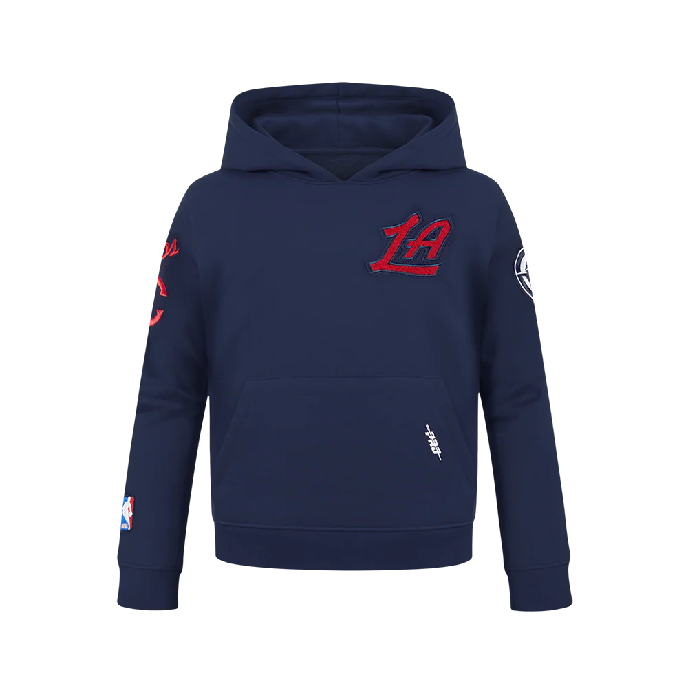 NBA LOS ANGELES CLIPPERS CLASSIC BIG BOYS FLEECE PULLOVER HOODIE