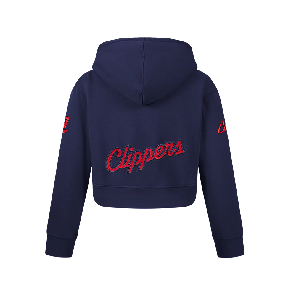 NBA LOS ANGELES CLIPPERS CLASSIC BIG GIRLS FLEECE FULL ZIP HOODIE