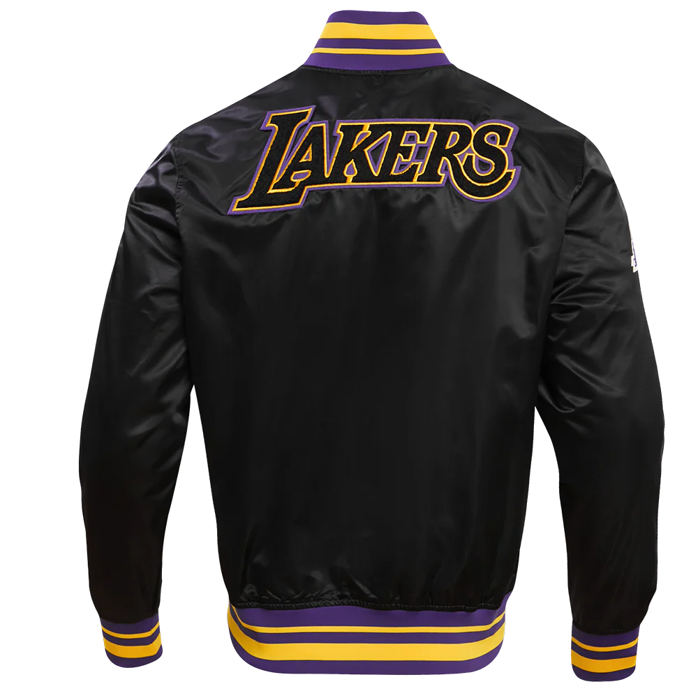 NBA LOS ANGELES LAKERS RETRO CLASSIC MEN'S RIB SATIN JACKET