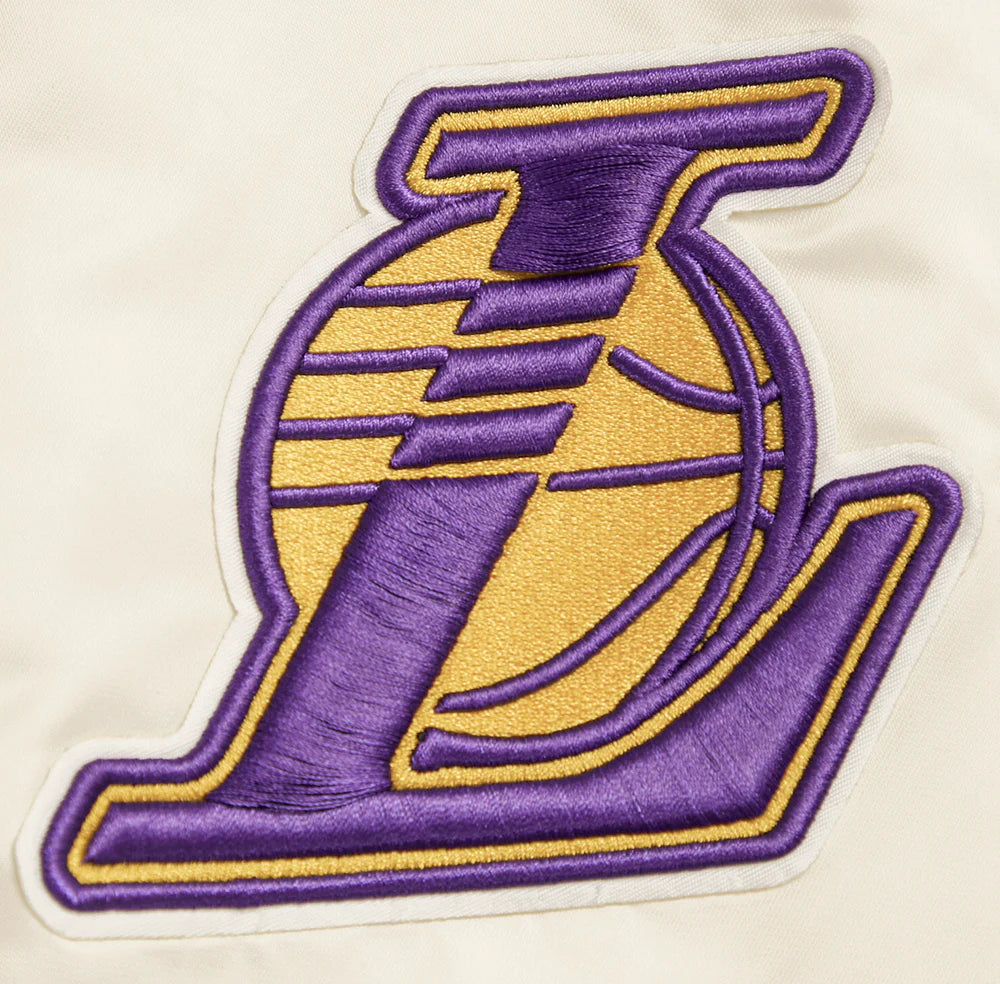 NBA LOS ANGELES LAKERS RETRO CLASSIC MEN'S RIB SATIN JACKET