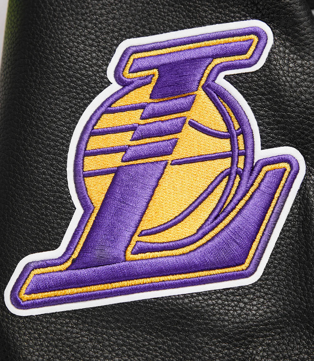 NBA LOS ANGELES LAKERS RETRO CLASSIC MEN'S RIB WOOL VARSITY JACKET