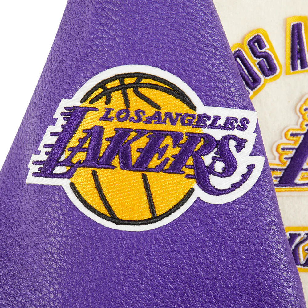 NBA LOS ANGELES LAKERS RETRO CLASSIC LITTLE BOYS RIB WOOL VARSITY JACKET