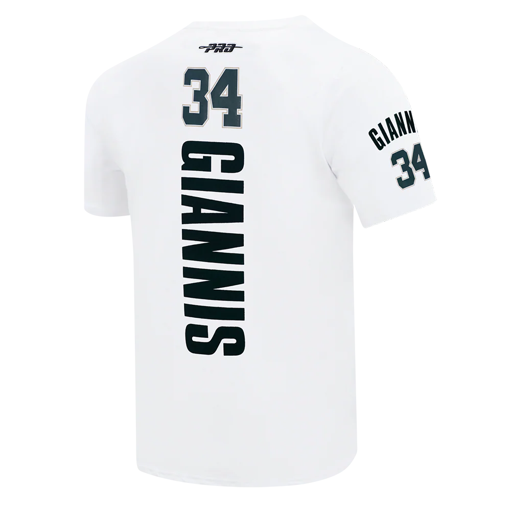 NBA MILWAUKEE BUCKS GIANNIS ANTETOKOUNMPO #34 CLASSIC PNN MEN'S SJ TEE