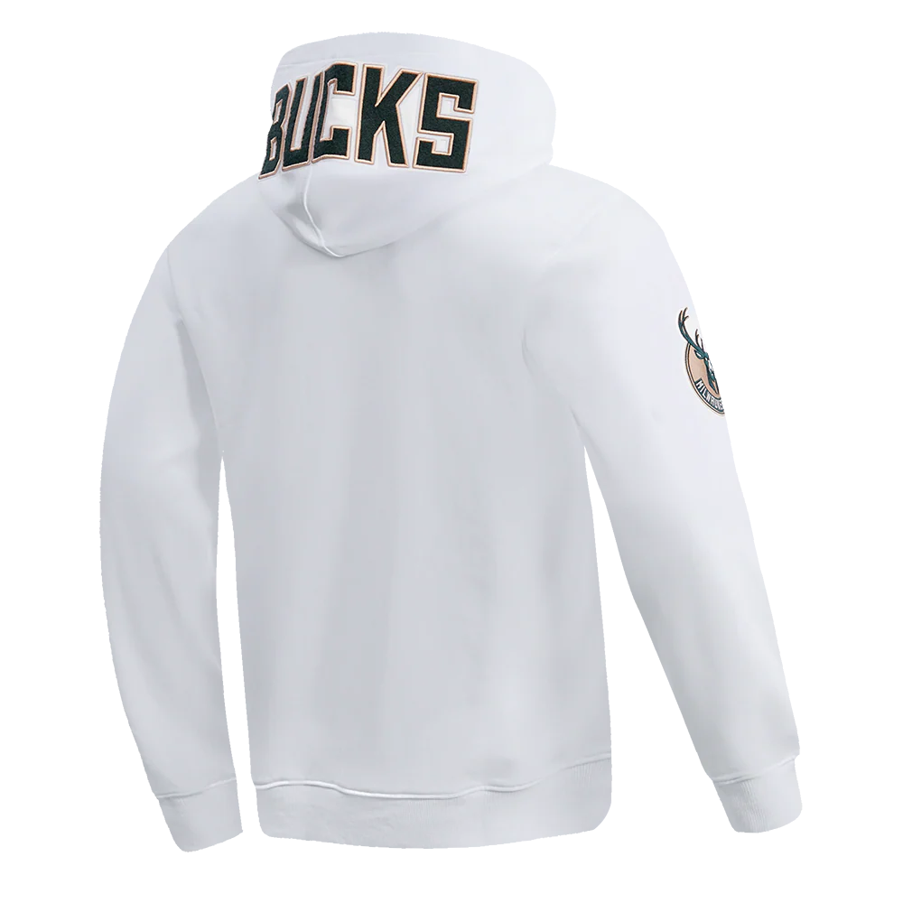 NBA MILWAUKEE BUCKS CLASSIC CHENILLE MEN'S PULLOVER HOODIE