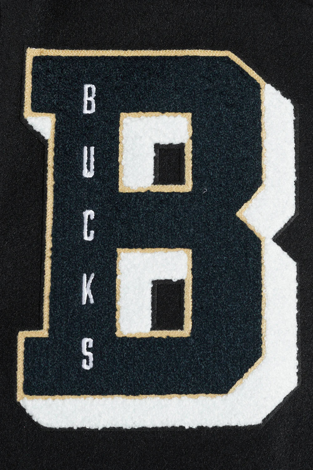 NBA MILWAUKEE BUCKS MASHUP MEN'S RIB WOOL VARSITY JACKET