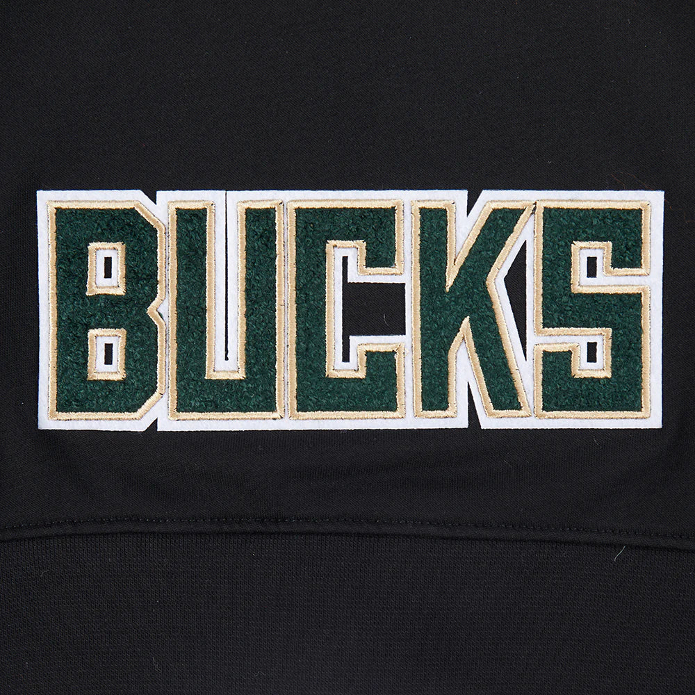 NBA MILWAUKEE BUCKS CLASSIC BIG GIRLS FLEECE FULL ZIP HOODIE