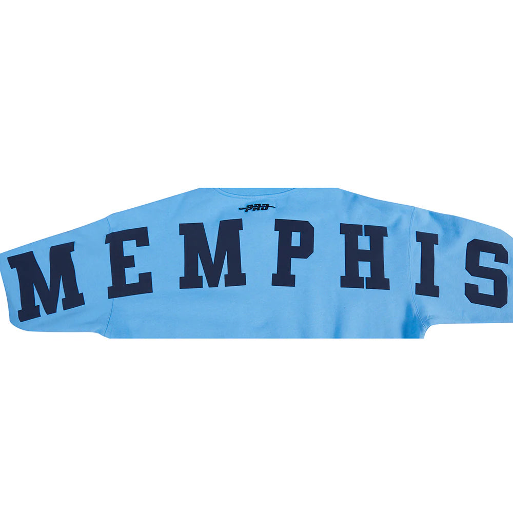 NBA MEMPHIS GRIZZLIES WINGSPAN MEN'S DROP SHOULDER FLEECE CREWNECK