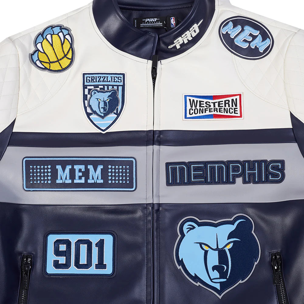 NBA MEMPHIS GRIZZLIES MEN'S MOTO JACKET