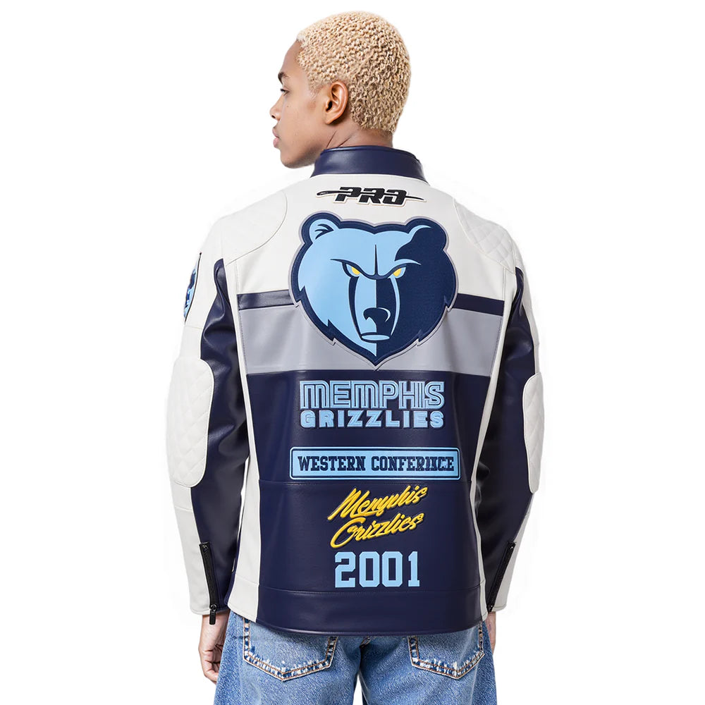 NBA MEMPHIS GRIZZLIES MEN'S MOTO JACKET
