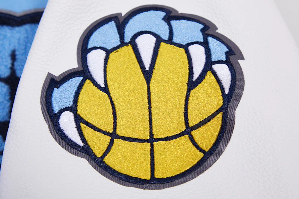 NBA MEMPHIS GRIZZLIES RETRO CLASSIC MEN'S RIB WOOL VARSITY JACKET