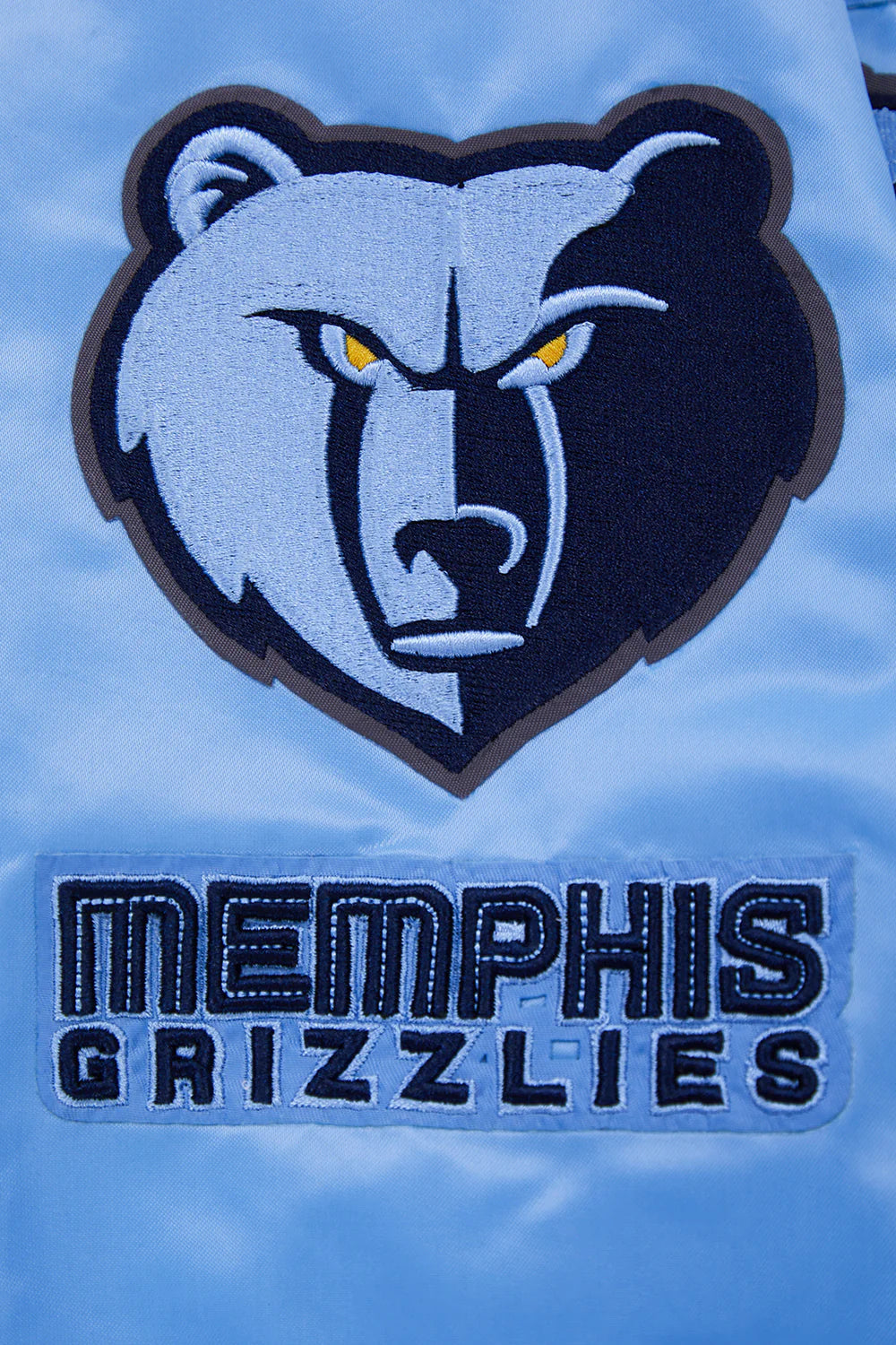 NBA MEMPHIS GRIZZLIES RETRO CLASSIC MEN'S RIB SATIN JACKET