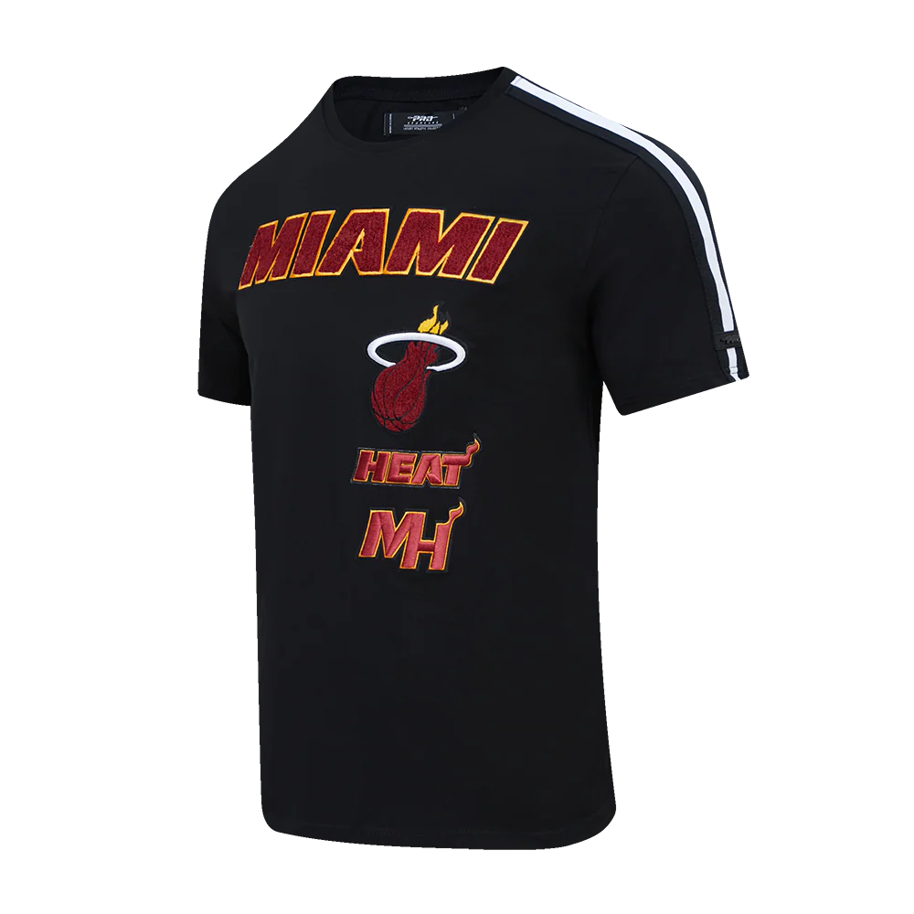 NBA MIAMI HEAT RETRO CLASSIC MEN'S STRIPED TEE