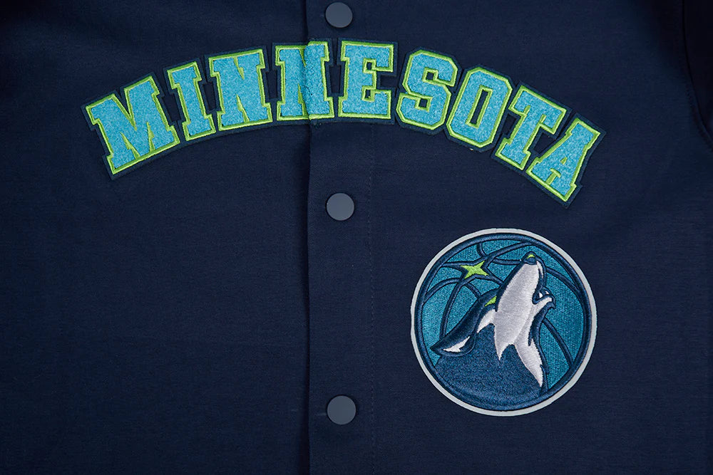 NBA MINNESOTA TIMBERWOLVES CLASSIC MEN'S PRO SS DOUBLE KNIT JACKET