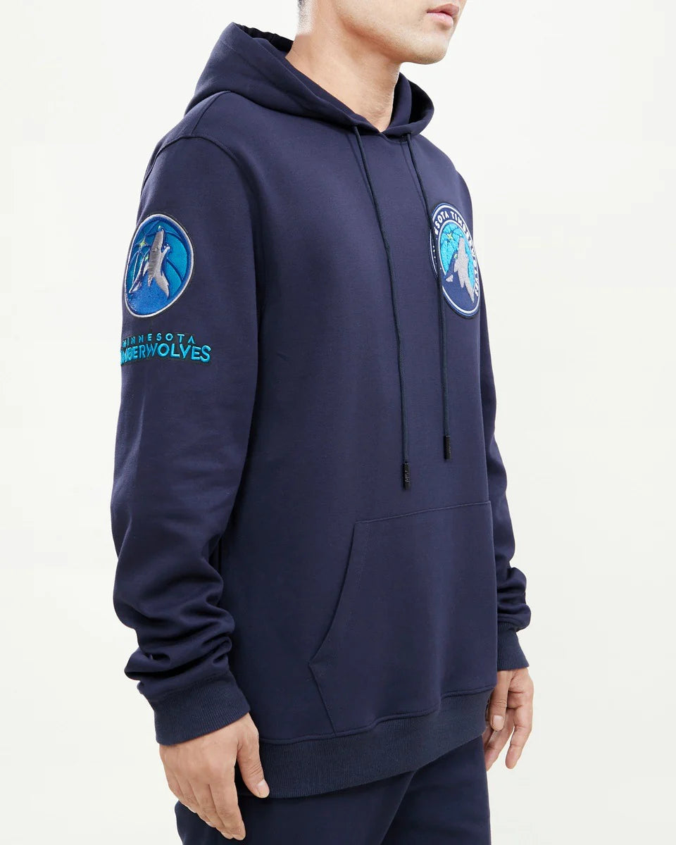 NBA MINNESOTA TIMBERWOLVES CLASSIC CHENILLE MEN'S PULLOVER HOODIE