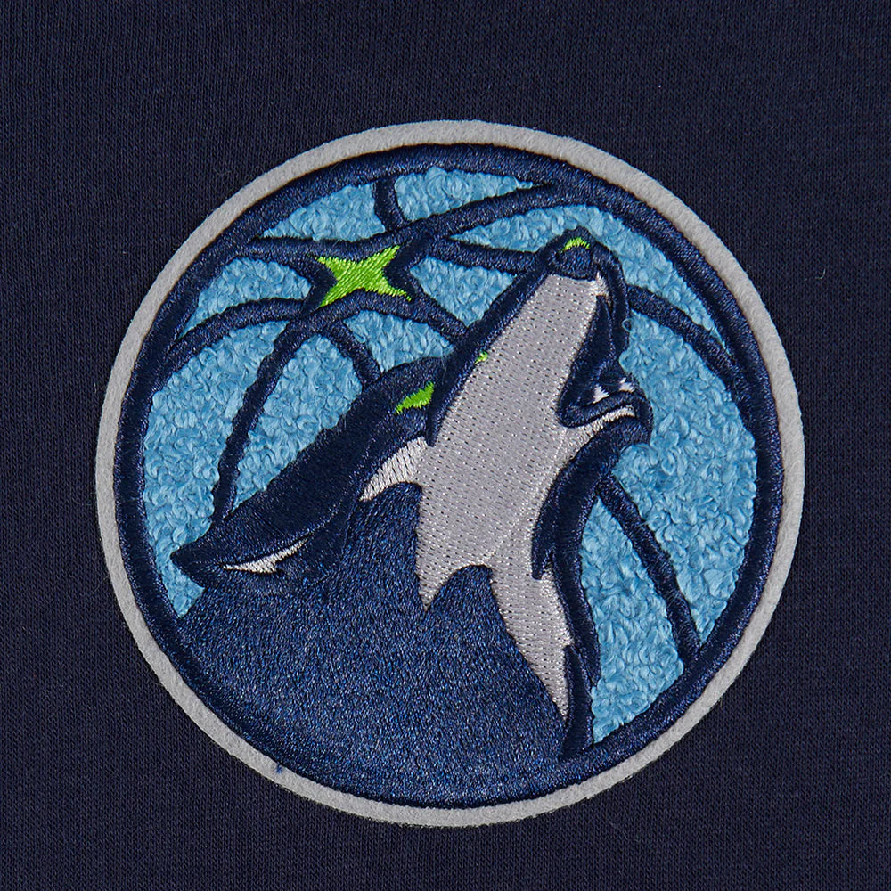 NBA MINNESOTA TIMBERWOLVES RETRO CLASSIC TODDLER BOYS RIB FLEECE PULLOVER HOODIE