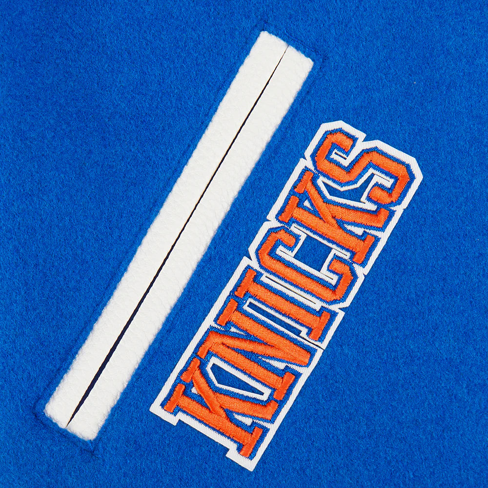 NBA NEW YORK KNICKS RETRO CLASSIC LITTLE BOYS RIB WOOL VARSITY JACKET