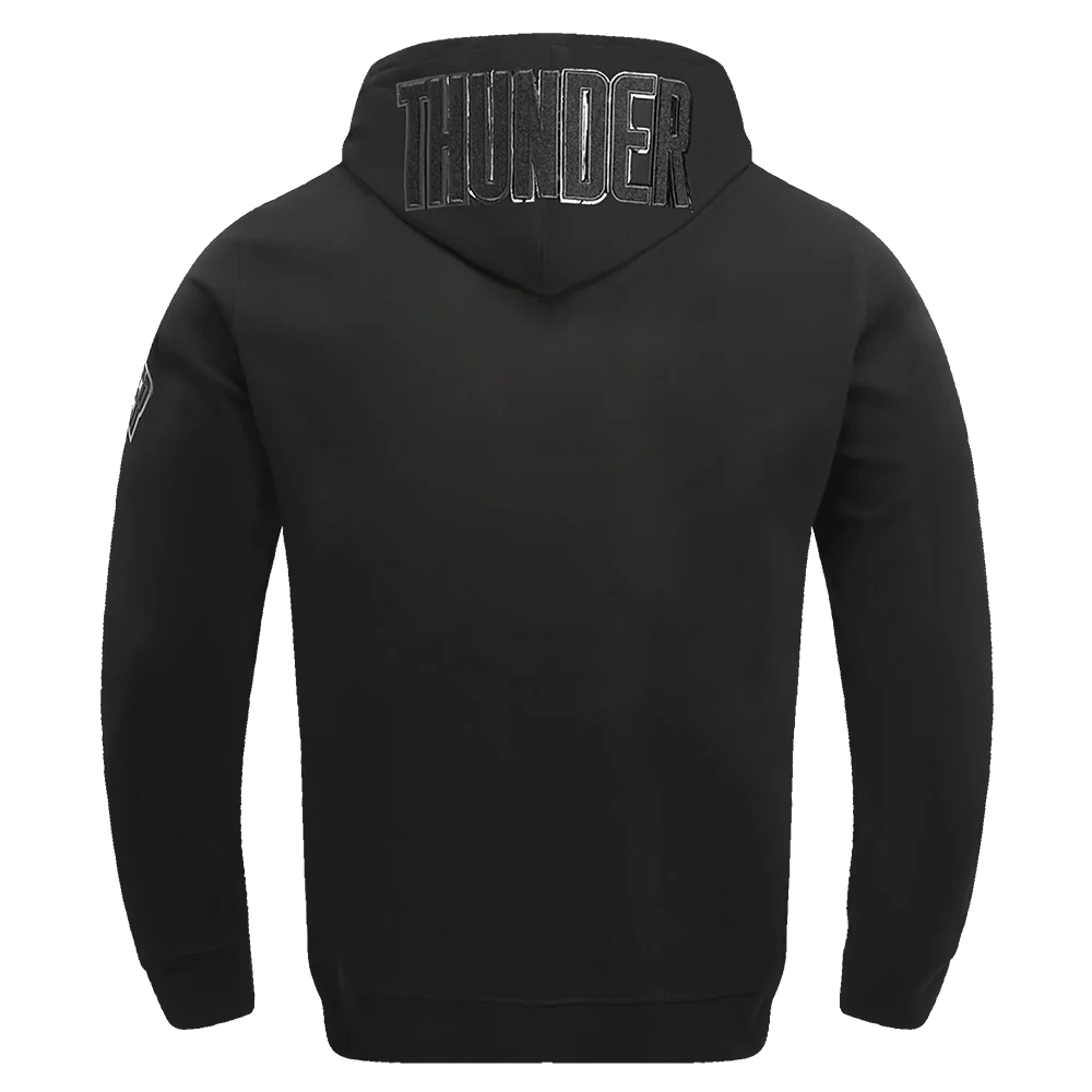 NBA OKLAHOMA CITY THUNDER TRIPLE BLACK MEN'S DK PO HOODIE