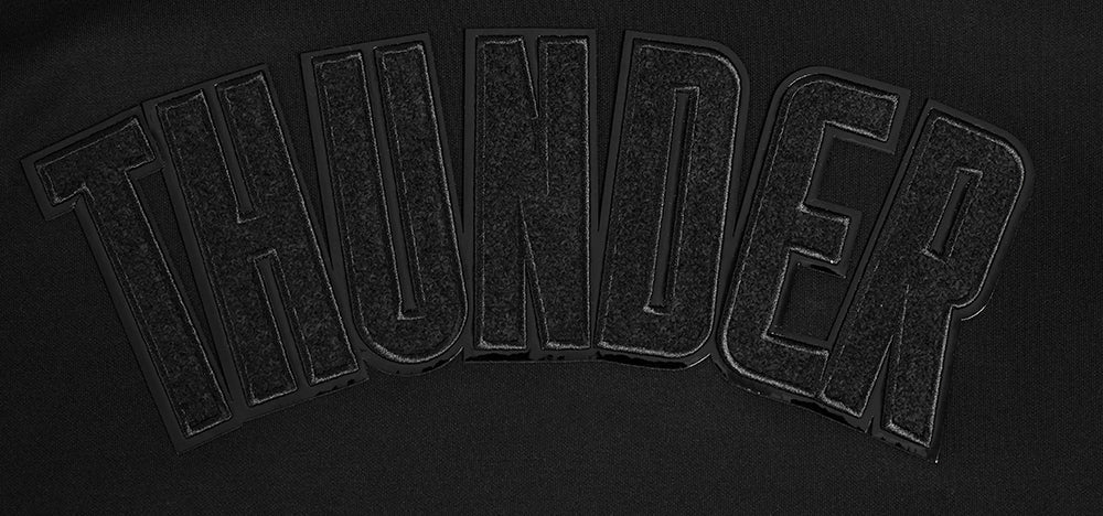 NBA OKLAHOMA CITY THUNDER TRIPLE BLACK MEN'S DK PO HOODIE