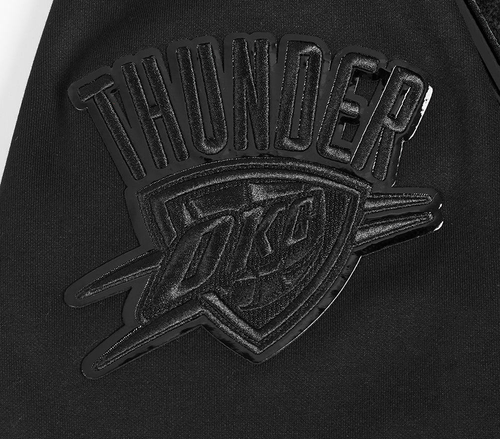 NBA OKLAHOMA CITY THUNDER TRIPLE BLACK MEN'S DK PO HOODIE