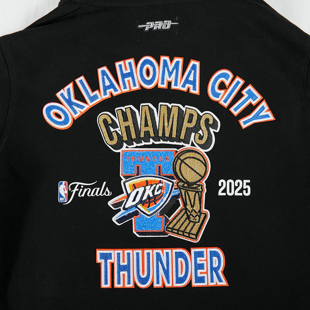 OKLAHOMA CITY THUNDER NBA FINALS 2025 BIG BOY'S RIB FLEECE PO HOODIE