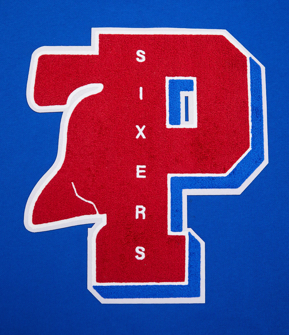 NBA PHILADELPHIA 76ERS MASHUP MEN'S RIB CREWNECK
