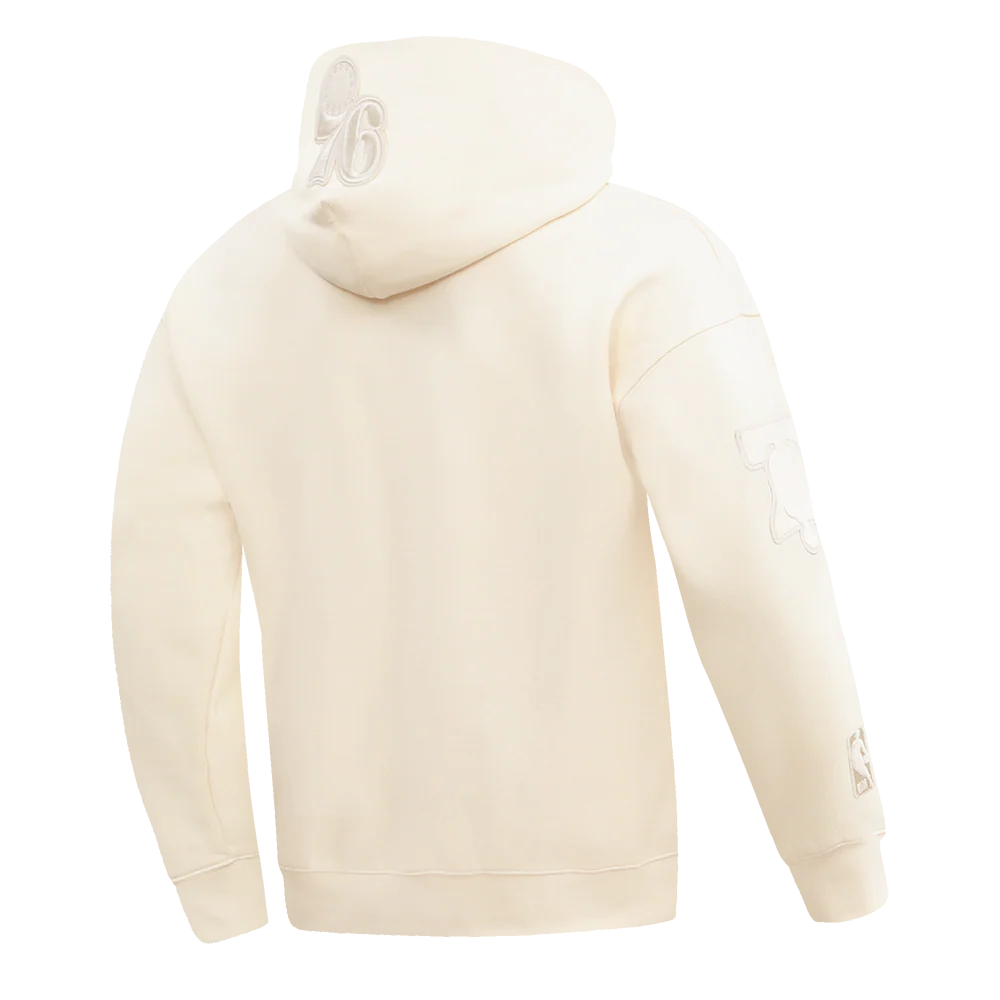 NBA PHILADELPHIA 76ERS NEUTRAL DROP SHOULDER MEN'S PULLOVER HOODIE